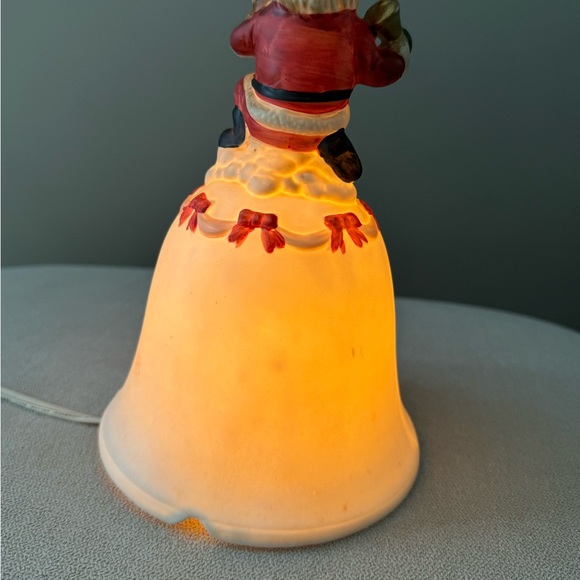 Vintage Lighted Santa Bell - Picture 6 of 14